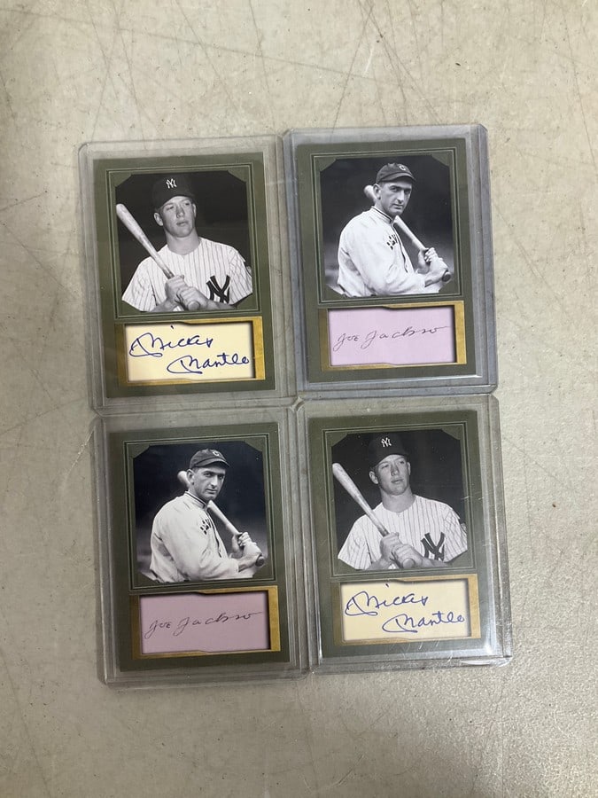 Mickey Mantle and Joe Jackson facsimile cards (1 of 1)