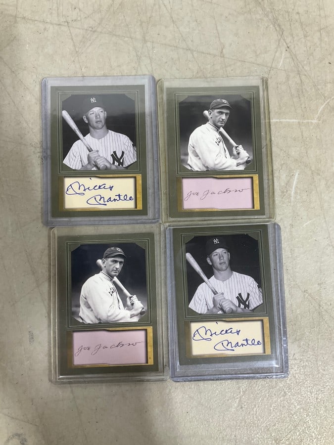 Mickey Mantle and Joe Jackson facsimile cards (1 of 1)