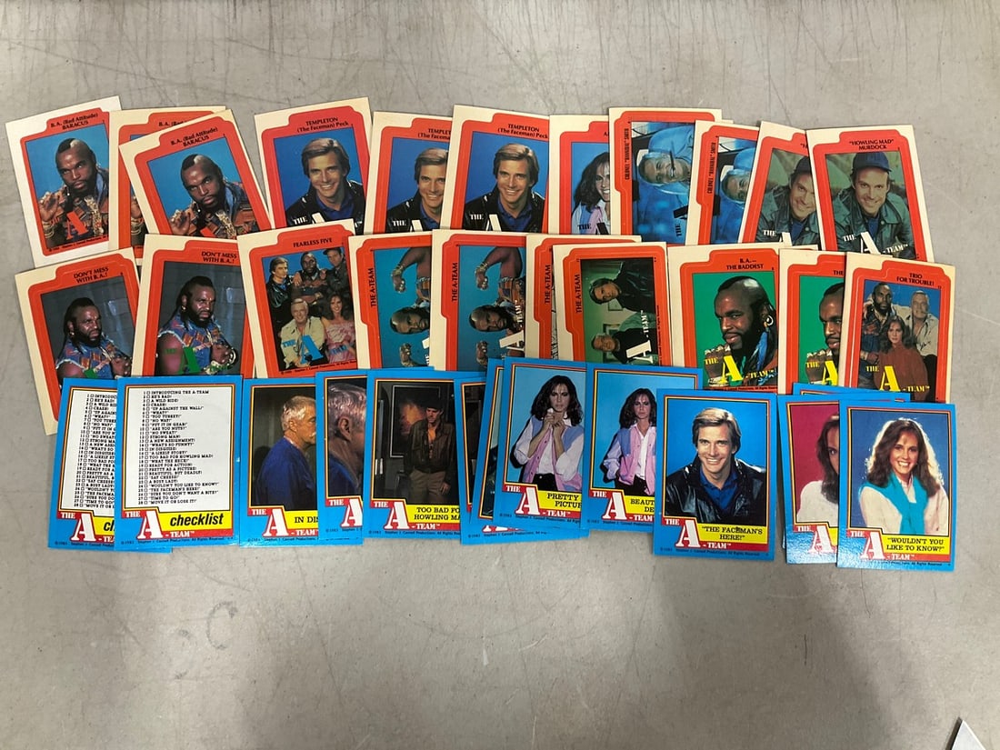 The A Team vintage stickers/collectible cards (1 of 1)