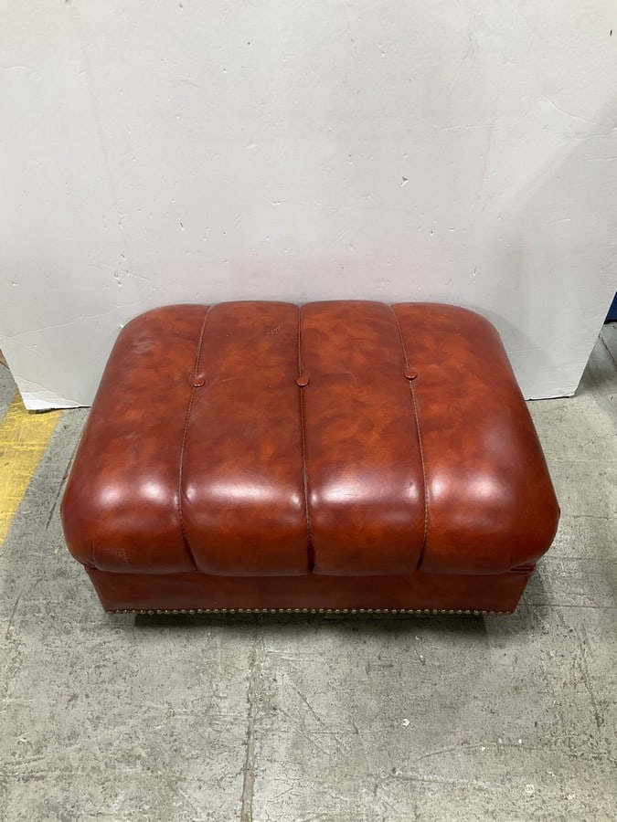 MCM all leather ottoman(27in.x21in.x12in.) (1 of 1)
