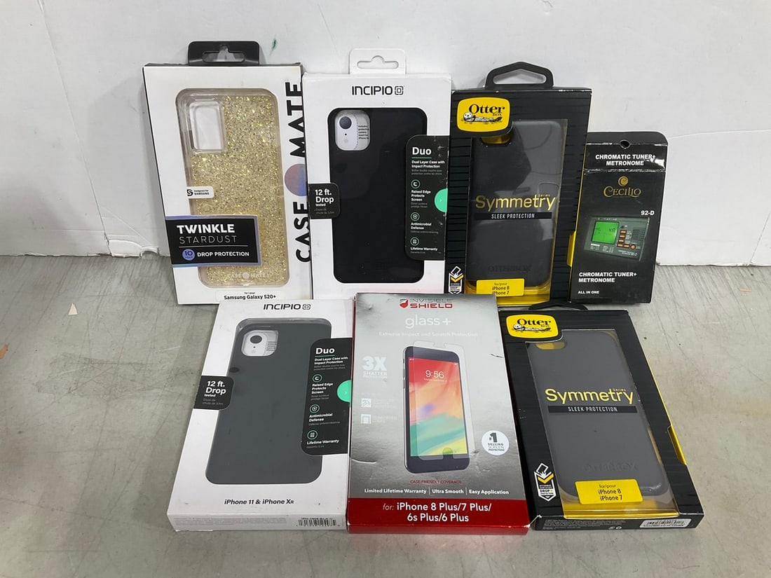 Various phone cases/screen protectors and chromatic tuner metronome: Various phone cases/screen protectors and chromatic tuner metronome