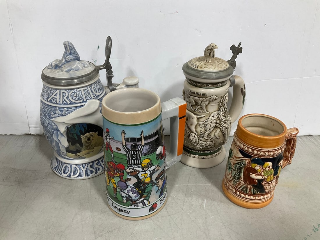 Decorative steins/mugs(10.5in.tallest) (1 of 1)