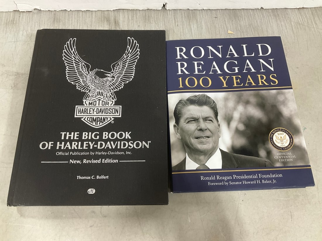 The Big Book of Harley Davidson and Ronald Reagan 100 years hardcover books (1 of 1)
