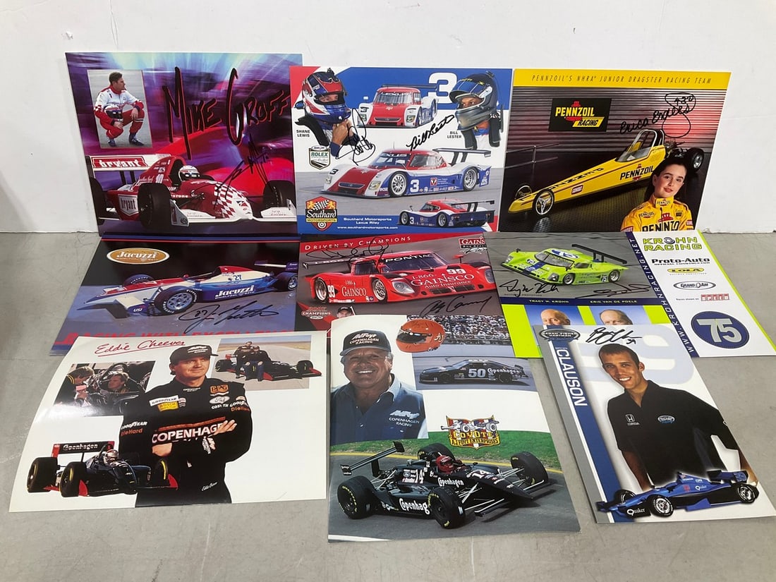 Racing prints(most signed by driver) (1 of 1)