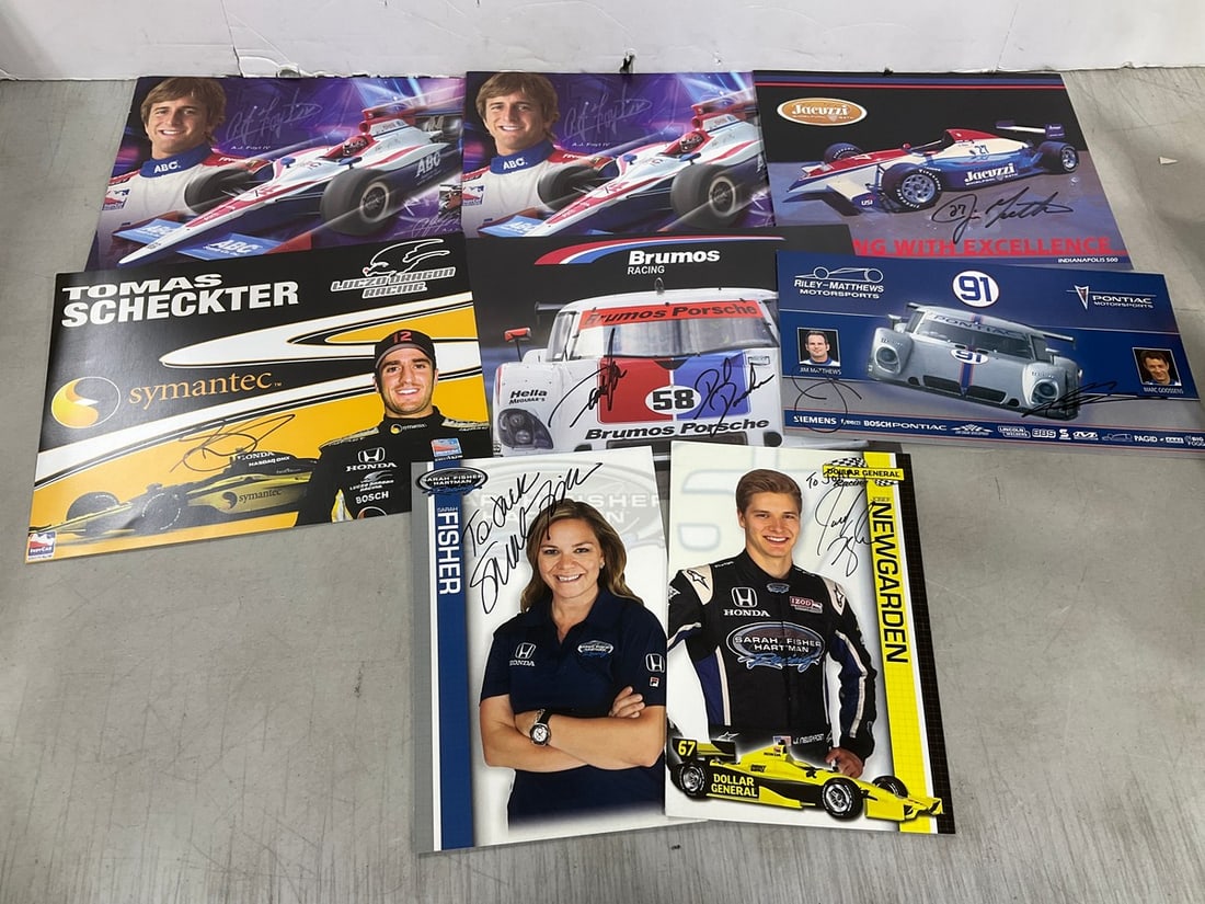 Various racing prints(some signed by driver) (1 of 1)