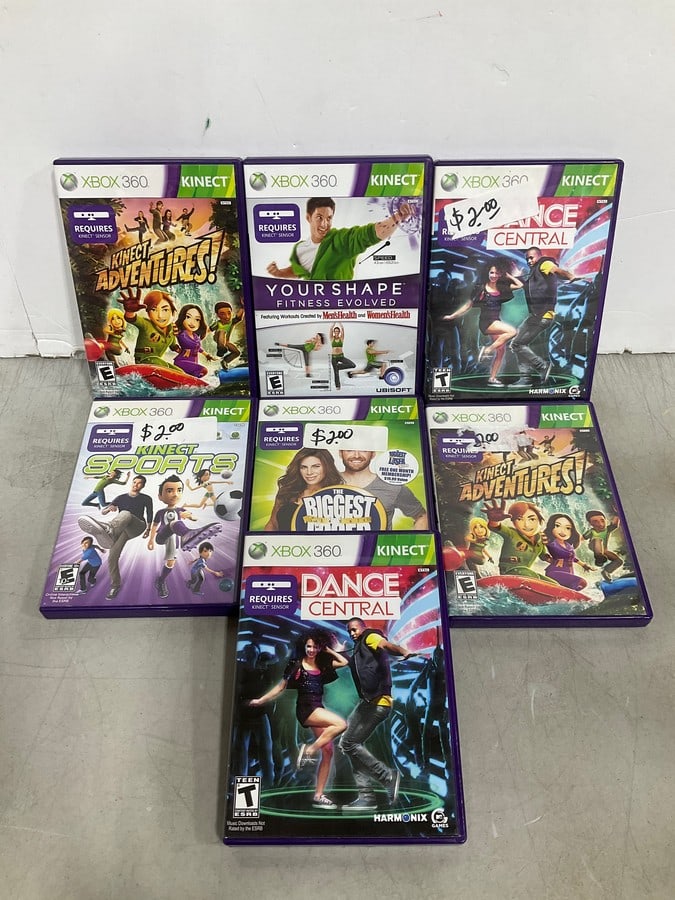 Xbox 360 games(Dance Central, Kinect Sports, Dance Central, and more) (1 of 1)