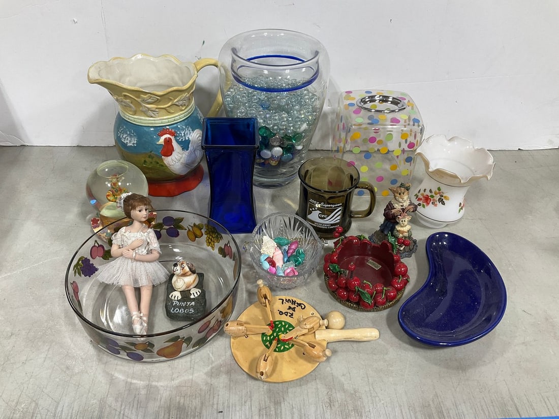 Snowglobe, vase, ceramic pitcher, and more(10in.tallest) (1 of 1)