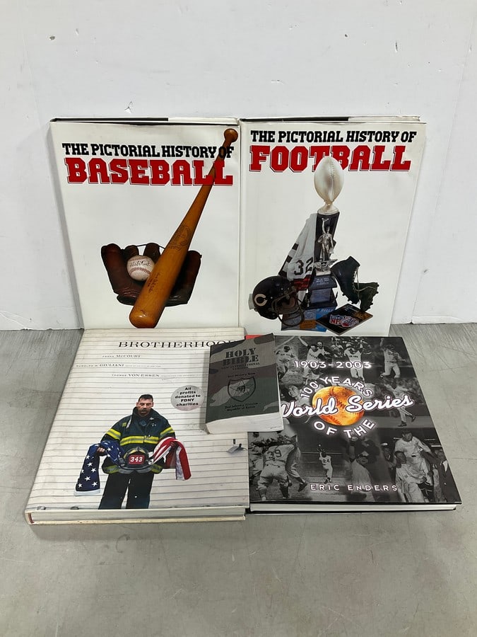 The Pictorial History of Baseball/Football books, World Series book, and more (1 of 1)