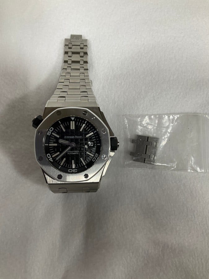 Preowned Audemars Piguet Royal Oak Offshore Diver Stainless Steel with stainless steel bracelet also (1 of 1)