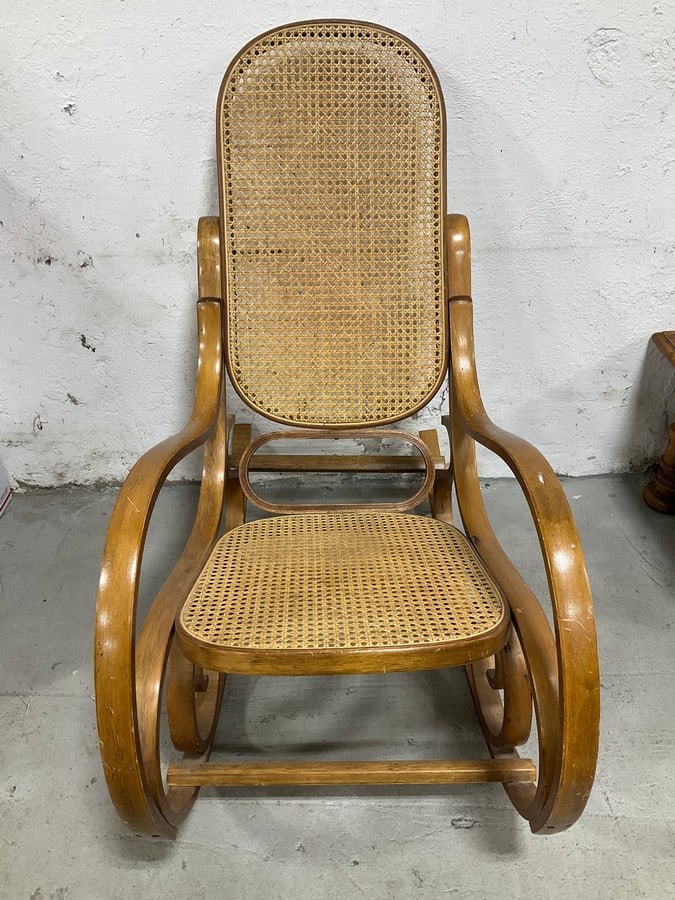 MCM wicker rocking chair (1 of 1)