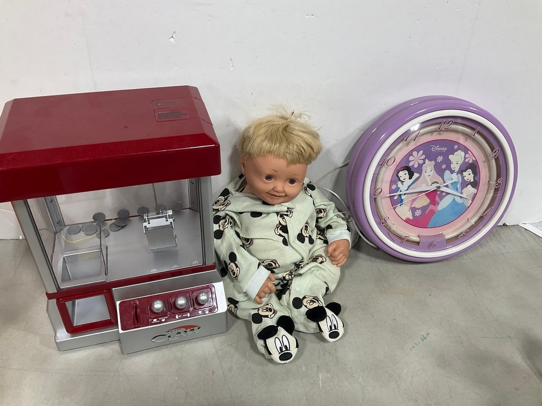 Disney Princess clock, The Claw machine, and more: Disney Princess clock, The Claw machine, and more