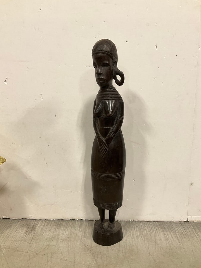 Tribal hand carved african tribal art statue(18in.tall) (1 of 1)