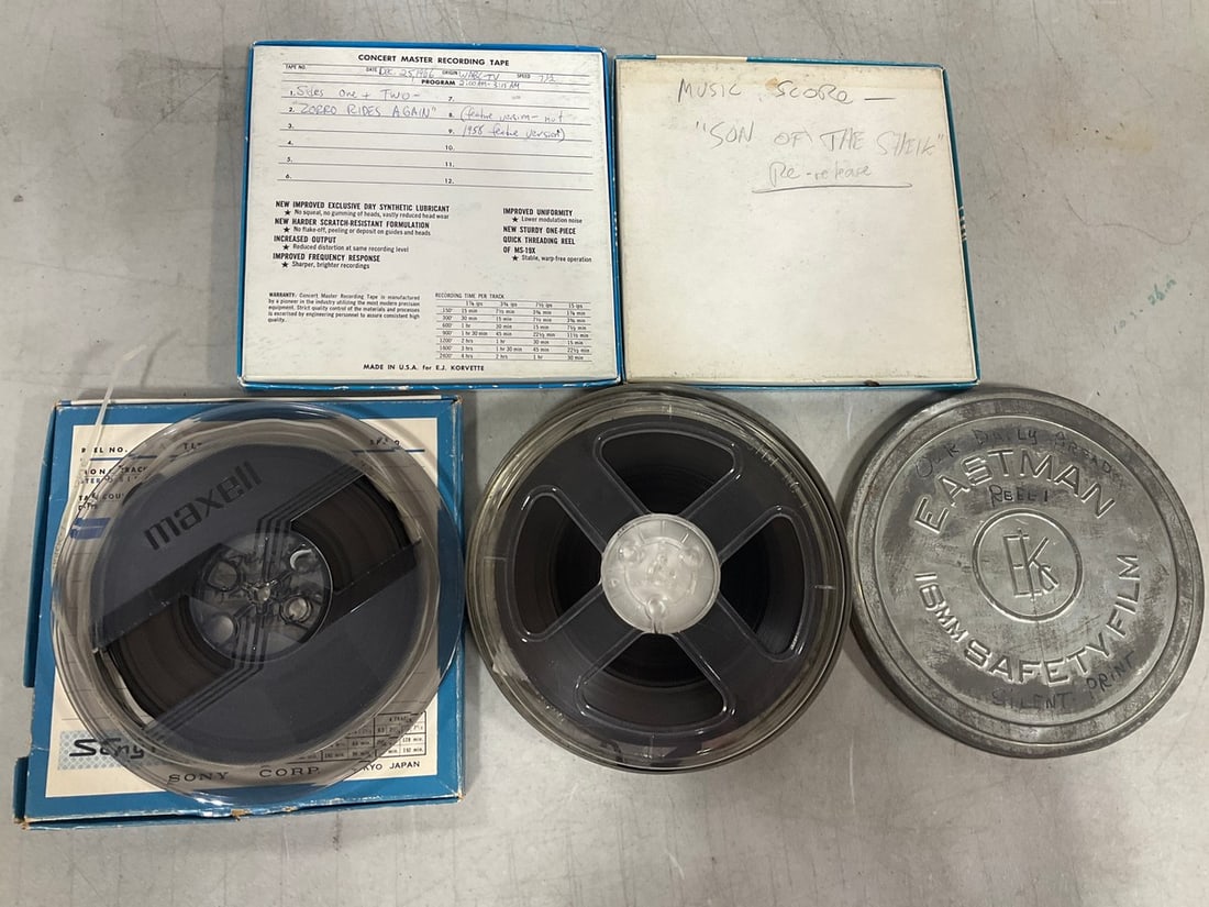 Vintage audio tape reels(Son of the Sheik, Zorro Rides Again, and more) (1 of 1)