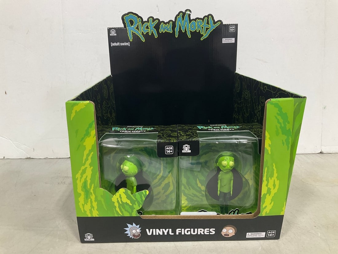 Rick and Morty toxic rick figures with display box(new) (1 of 1)