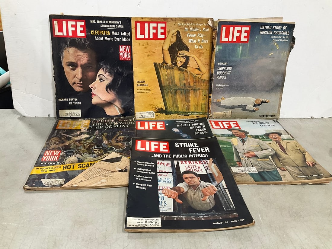 Vintage Life Magazines *some worn condition*: Vintage Life Magazines *some worn condition*