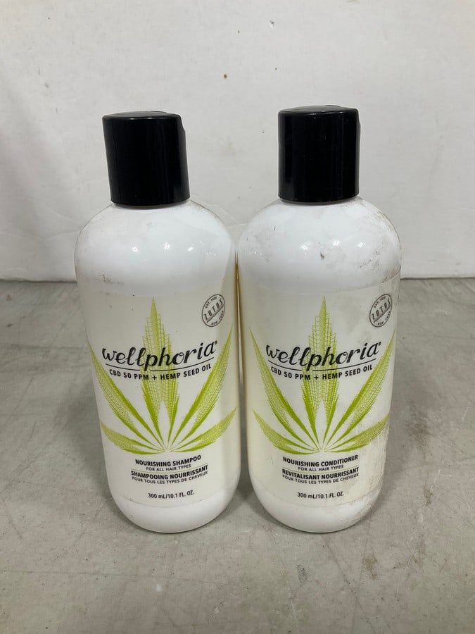 Wellphoria CBD 50ppm and hemp seed oil shampoo/conditioner(10.1fl.oz.): Wellphoria CBD 50ppm and hemp seed oil shampoo/conditioner(10.1fl.oz.)