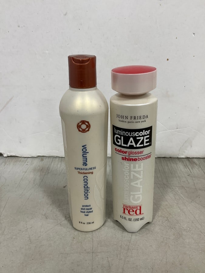 John Frieda radiant red color glosser shine booster(6.5fl.oz.) and heat protectant spray(8fl.oz.): John Frieda radiant red color glosser shine booster(6.5fl.oz.) and heat protectant spray(8fl.oz.)