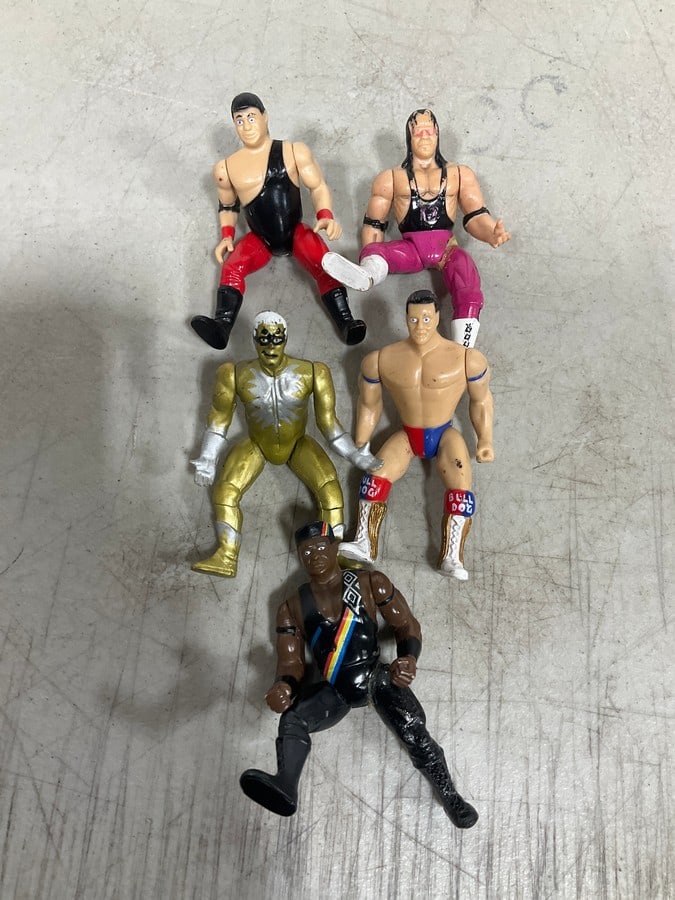 Vintage miniature wrestling figures (1 of 1)