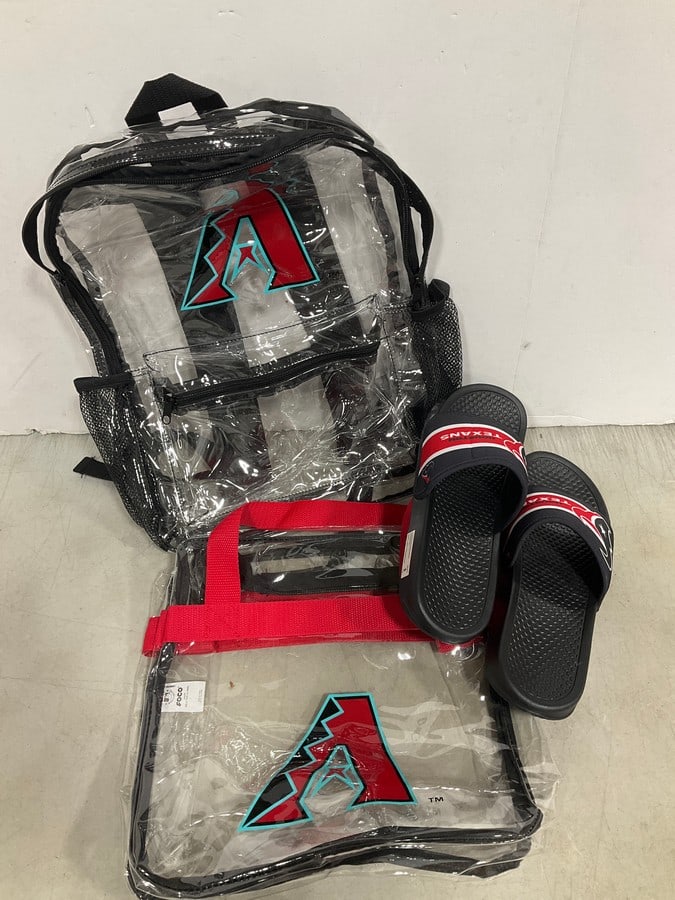 Arizona Diamondbacks bags and Houston Texans slides(Men's 7/8): Arizona Diamondbacks bags and Houston Texans slides(Men's 7/8)