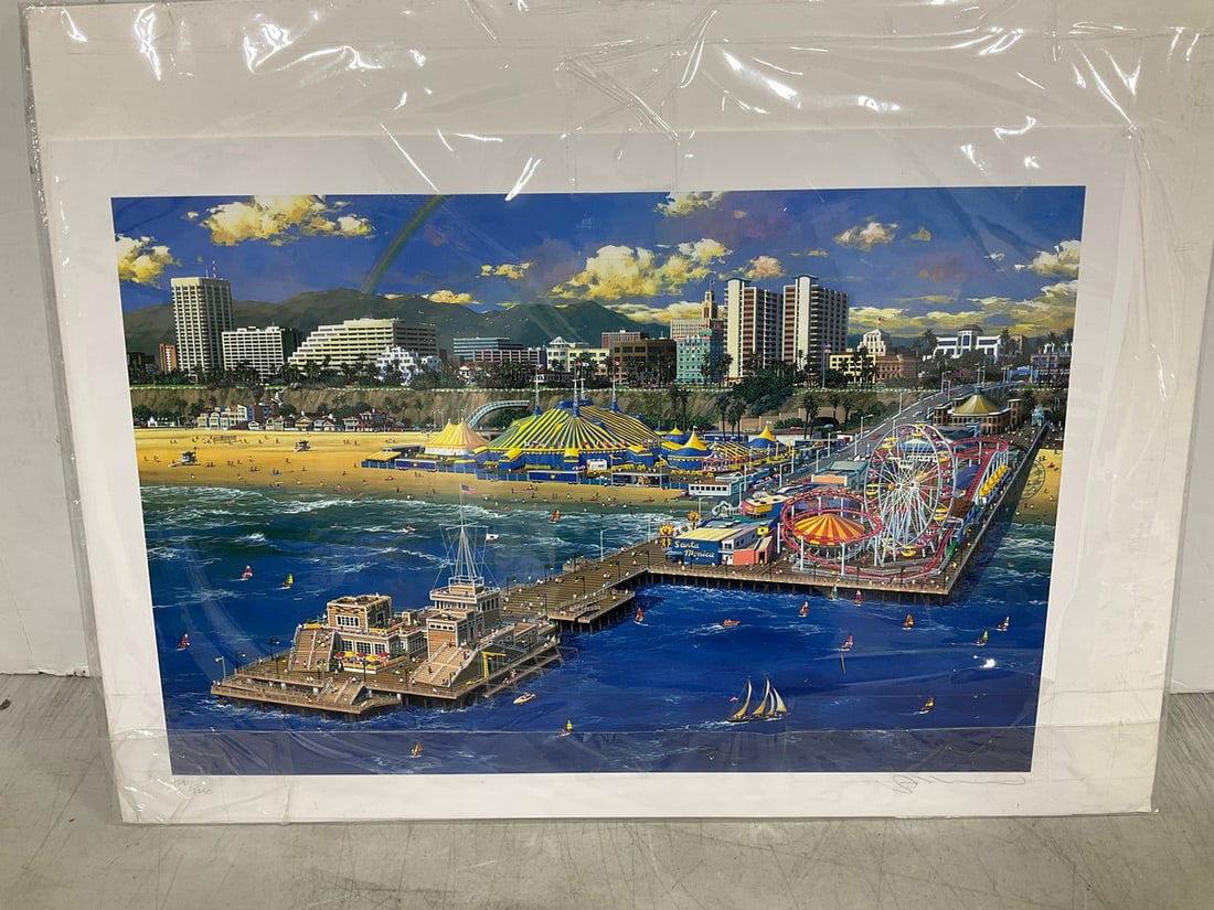 Santa Monica art print(13.5in.x19.5in.): Santa Monica art print(13.5in.x19.5in.)