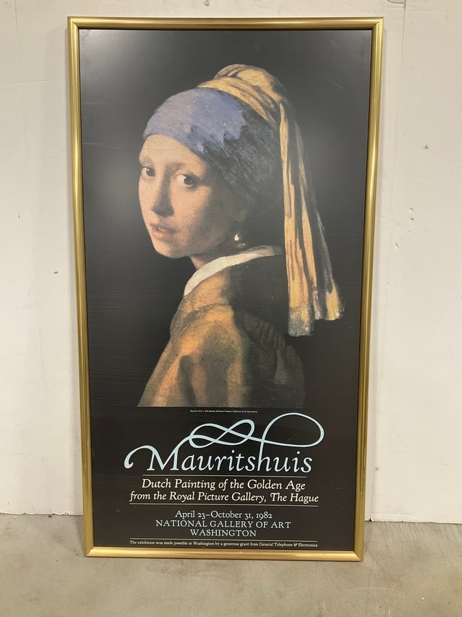 Mauritshius framed artwork(19in.x35in.): Mauritshius framed artwork(19in.x35in.)