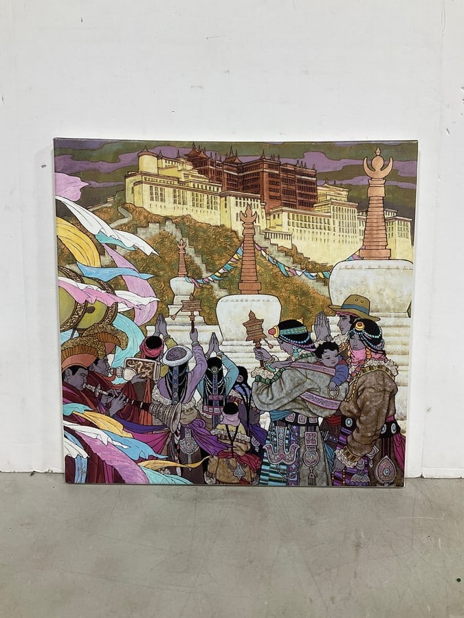 When the Dalai Lama Returns canvas print by artist Zu Ming Ho(20in.x20in.): When the Dalai Lama Returns canvas print by artist Zu Ming Ho(20in.x20in.)