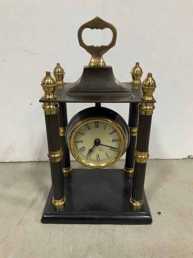 Bombay style mantel clock(11in.tall) (1 of 1)