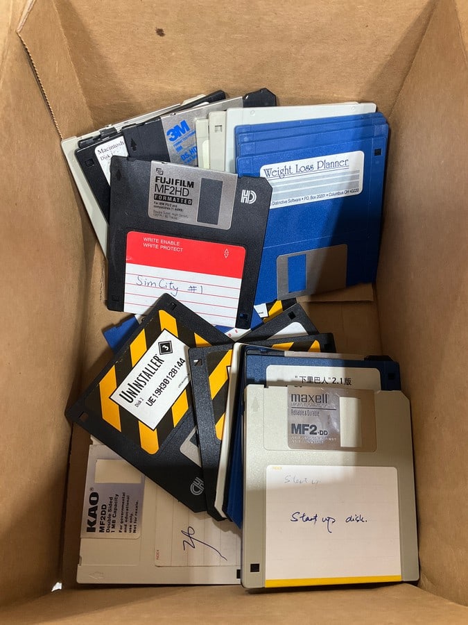 Lot of vintage floppy discs(Sony, Maxell, and more) (1 of 1)