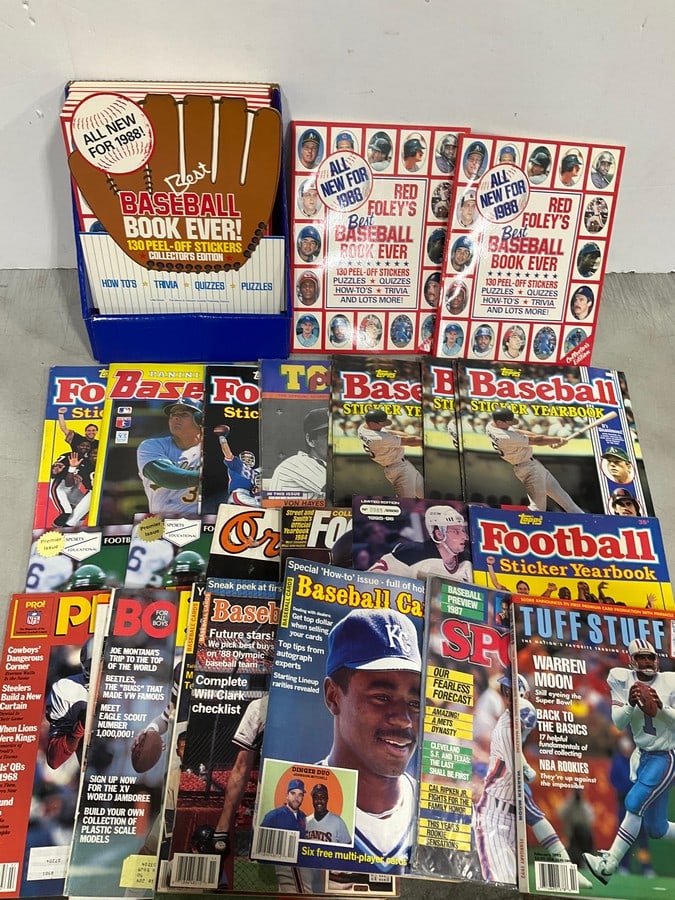 1988 Baseball Books, Topps Sticker Yearbooks, Various Baseball Magazines, and more: 1988 Baseball Books, Topps Sticker Yearbooks, Various Baseball Magazines, and more