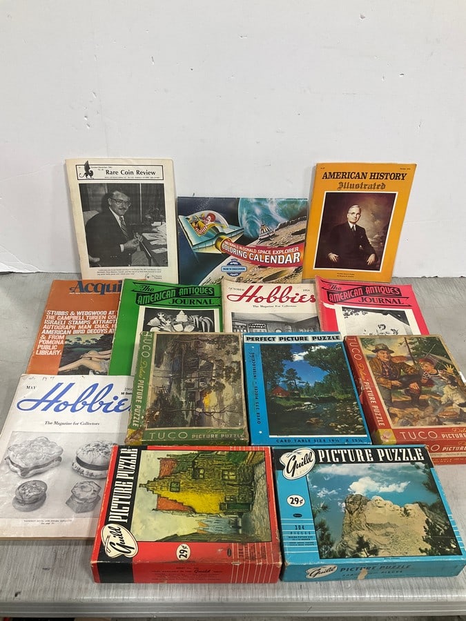 Vintage Magazines, Puzzles, 1983 Ronald McDonald Coloring Calendar, and more (1 of 1)