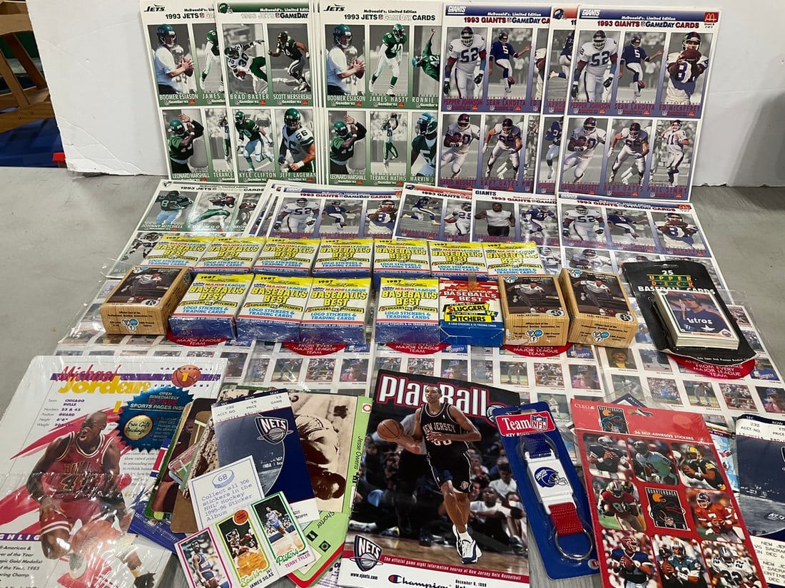 Various 1993 Mcdonalds Gameday Cards, Various Baseball Cards, Baseball Stickers, and more (1 of 1)