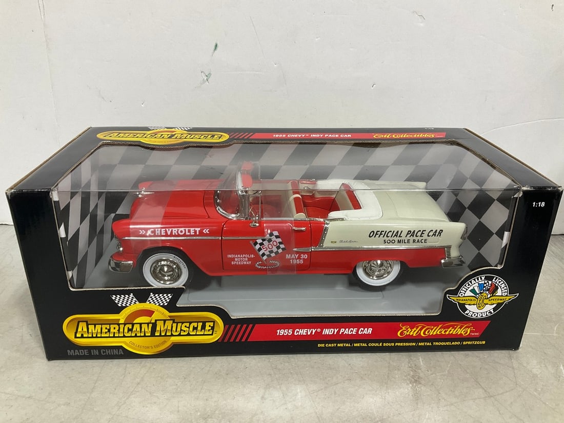 American Muscle 1:18 1955 Chevy Indy Pace Car Collectible *new in box* (1 of 1)