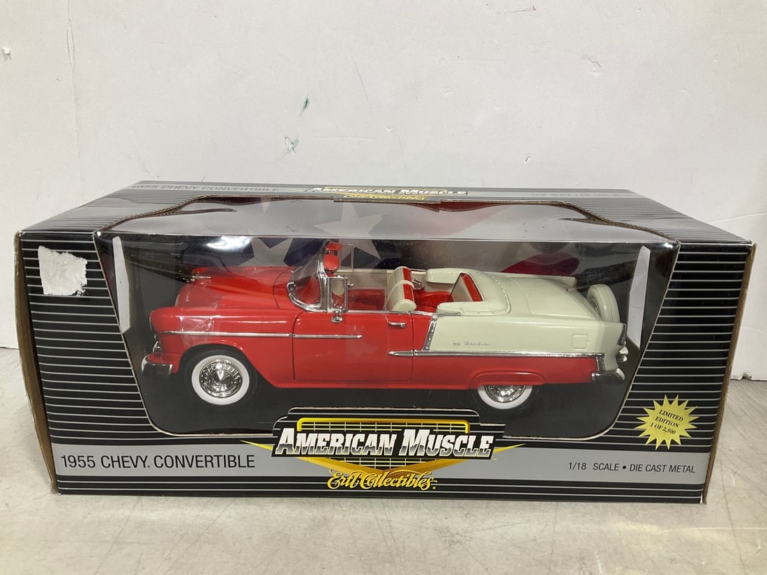American Muscle 1:18 1955 Chevy Convertible Collectible *new in box* (1 of 1)