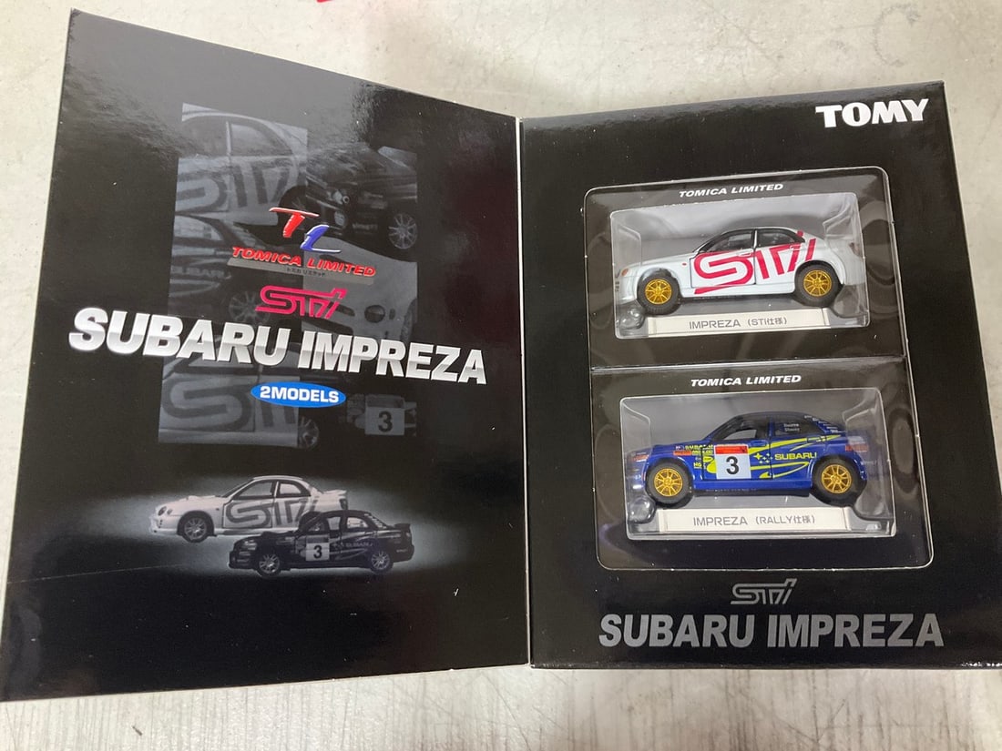 Takara Tomy Tomica Limited Subaru Impreza car set*new in box*: Takara Tomy Tomica Limited Subaru Impreza car set*new in box*