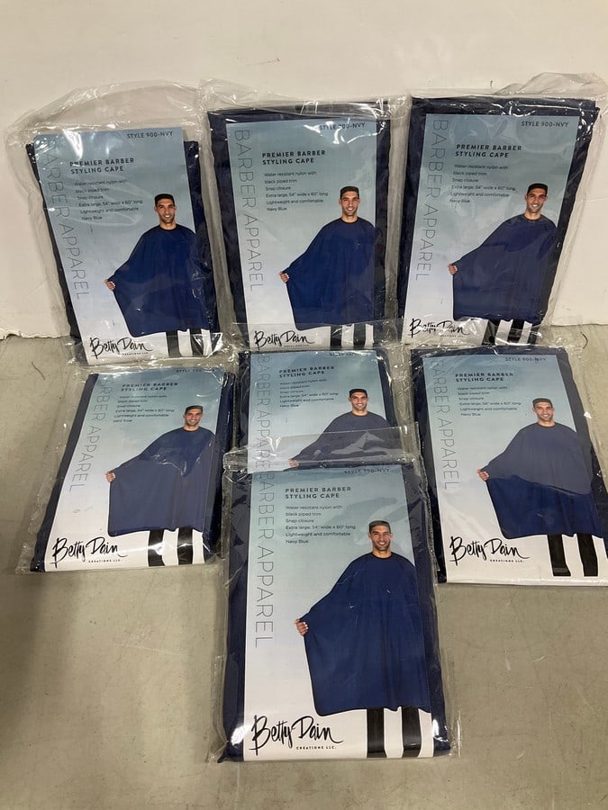 Betty Dain Barber Apparel premier barber styling capes(new in package): Betty Dain Barber Apparel premier barber styling capes(new in package)