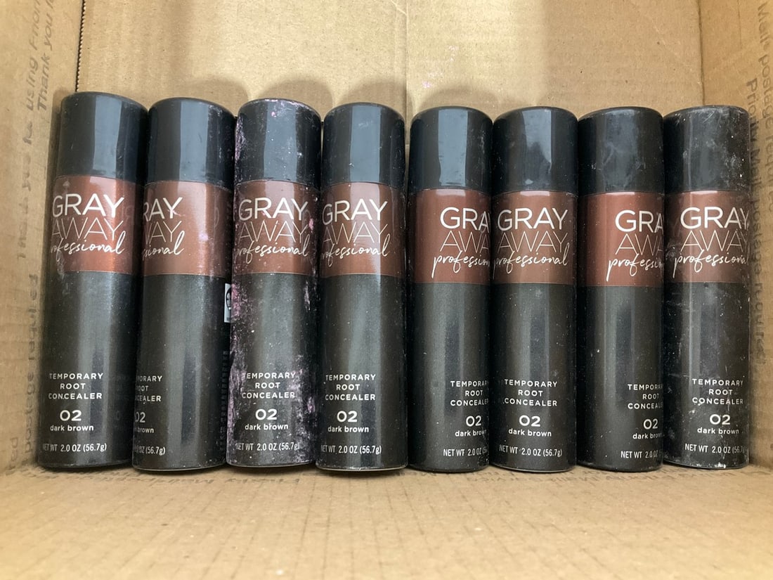 Gray Away professional temporary root concealer(02 dark brown-2oz. each): Gray Away professional temporary root concealer(02 dark brown-2oz. each)