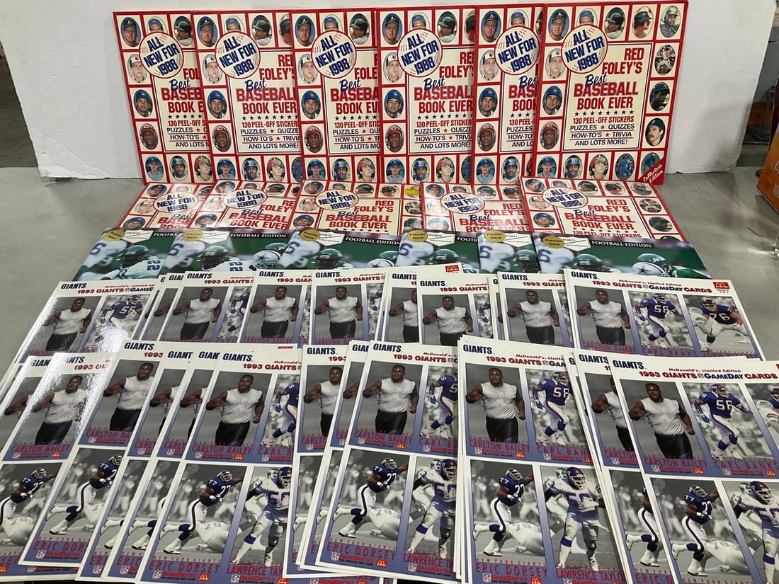 1993 Giants GameDay Cards and 1988 Red Foley's baseball books: 1993 Giants GameDay Cards and 1988 Red Foley's baseball books