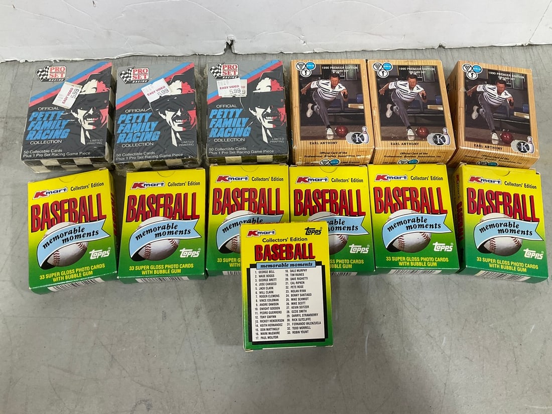 Vintage baseball cards, bowling cards, and racing cards (1 of 1)