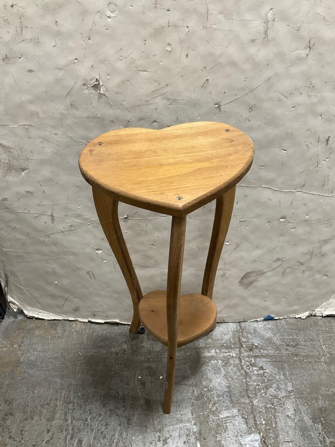 Wooden Heart Table(27in.tall) (1 of 1)