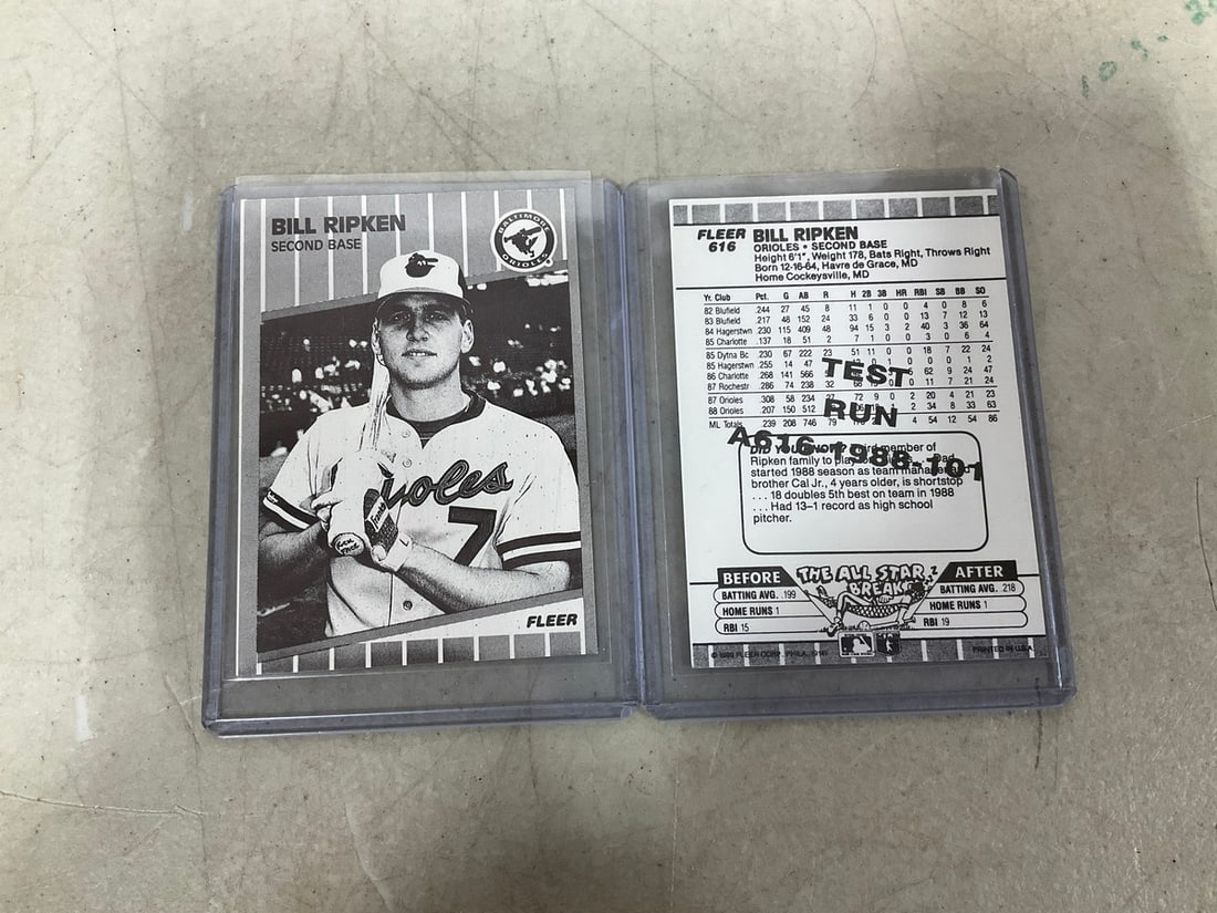Bill Ripken test run collectible cards (1 of 1)