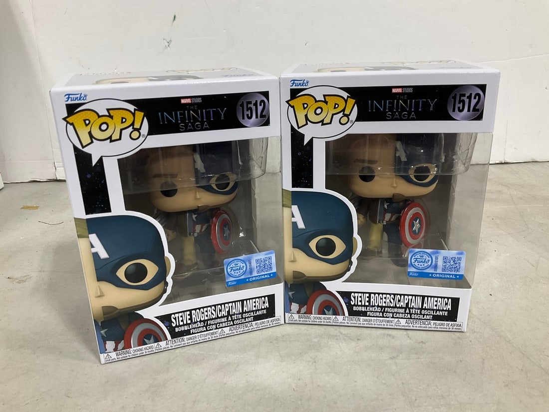 Collectible Steve Rogers/Captain America Funko Pops(new in box): Collectible Steve Rogers/Captain America Funko Pops(new in box)