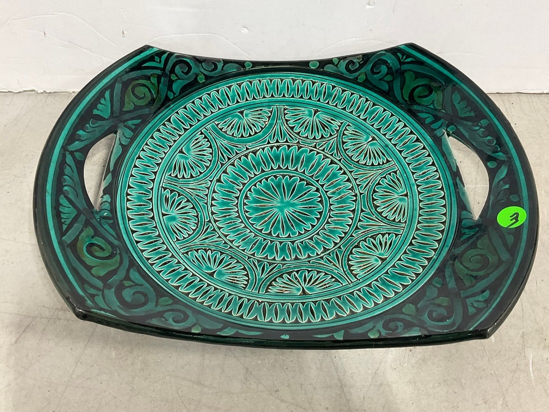 Handmade ceramic serving plate(11in.x14in.x2.5in.) (1 of 1)