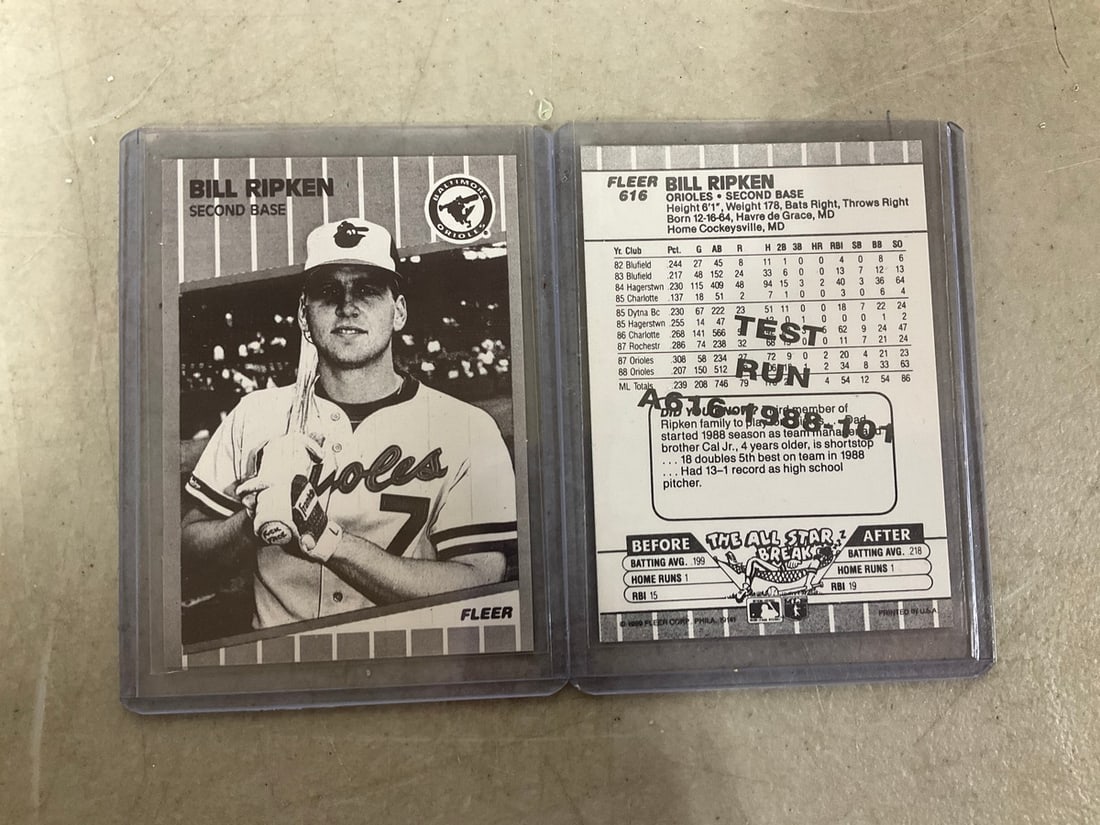 Bill Ripken test run collectible cards (1 of 1)