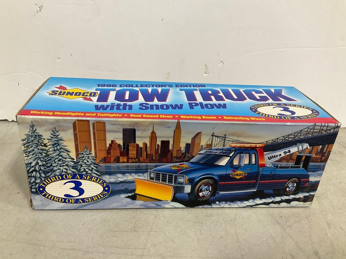 Sunoco 1996 Tow Truck with Snow Plow *new in box*: Sunoco 1996 Tow Truck with Snow Plow *new in box*
