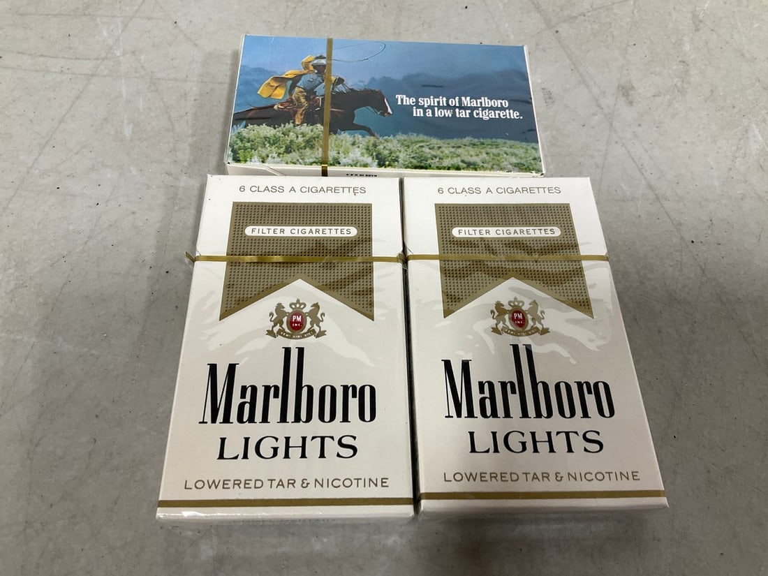 Vintage Tobbaco Packs - Marlboro (sealed, 3 packs total) (1 of 1)