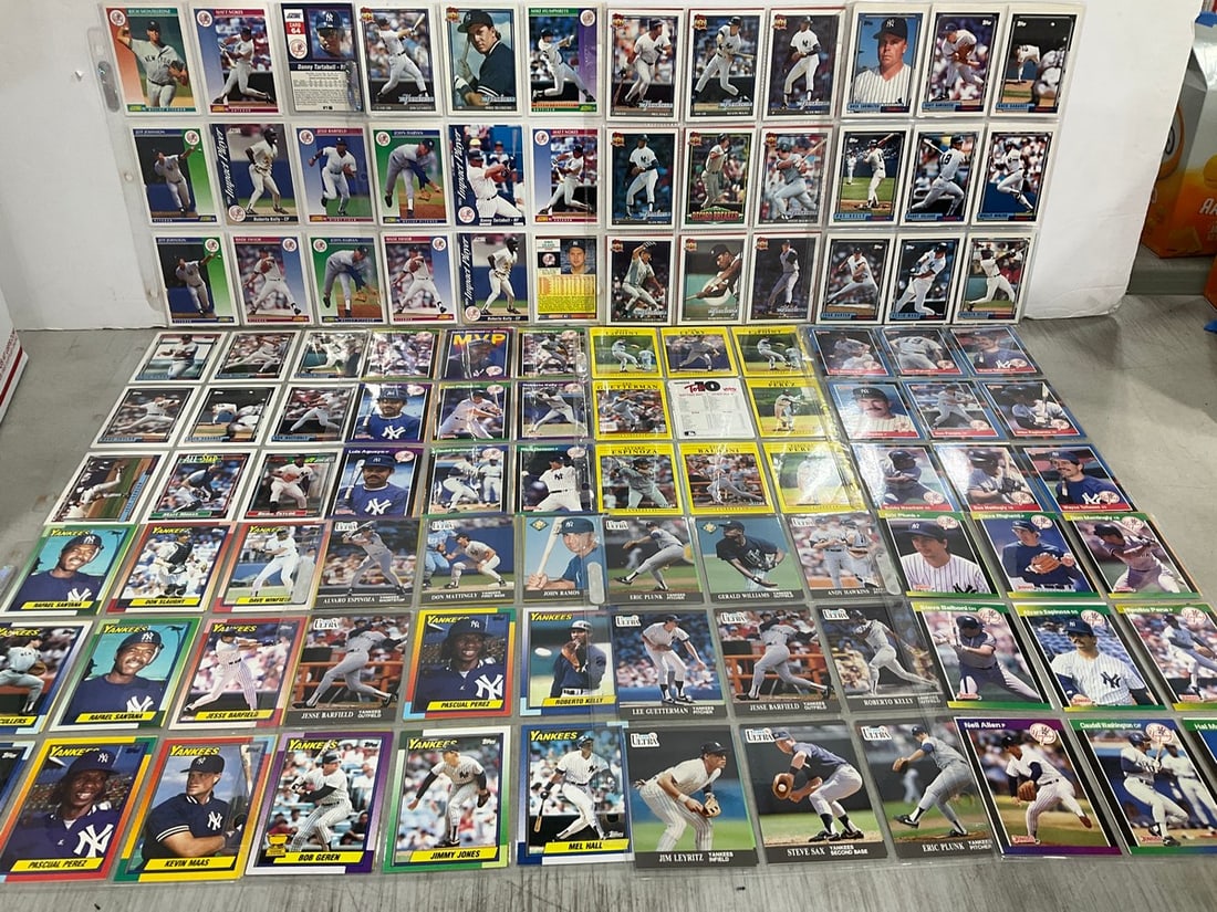 Vintage collectible baseball cards in sheets (1 of 1)