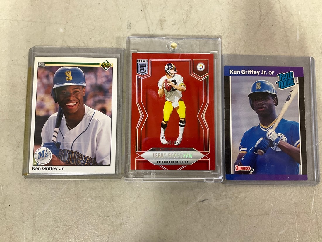 Ken Griffey Jr. and Terry Bradshaw collectible cards: Ken Griffey Jr. and Terry Bradshaw collectible cards