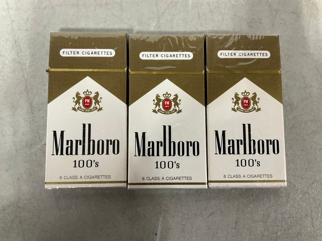 Vintage Tobbaco Packs(Marlboro Lights-sealed, 3 packs total) (1 of 1)