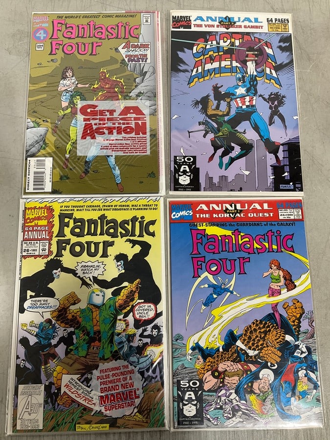 Vintage Fantastic Four and Captain America comics (1 of 1)