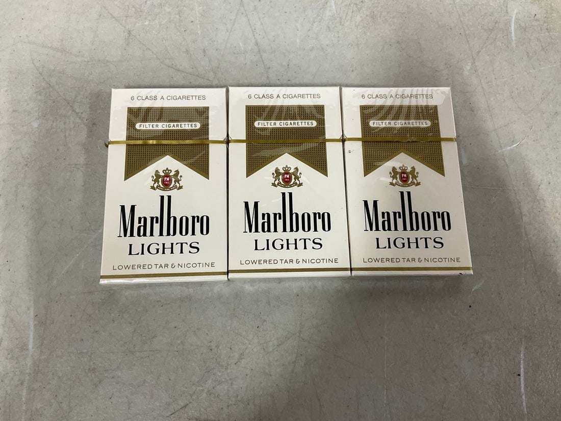 Vintage Tobbaco Packs(Marlboro Lights-sealed, 3 packs total) (1 of 1)